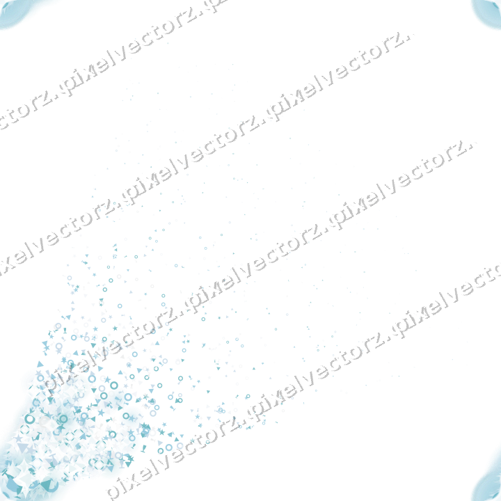 Nahtloser Glitzerfächer in Türkis auf transparentem Grund