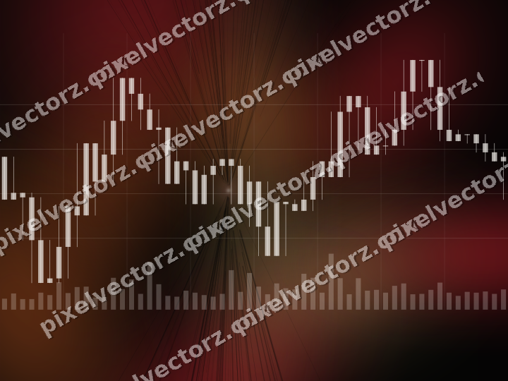 Leuchtender Neon Diagramm Hintergrund in Rot und Bernstein