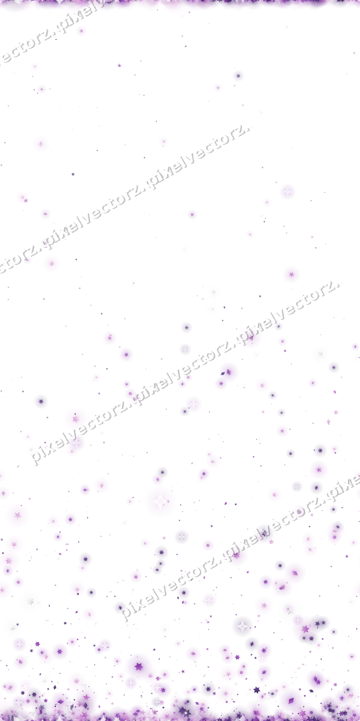 Nahtloser Glitzeraufstieg in Violett auf transparentem Grund