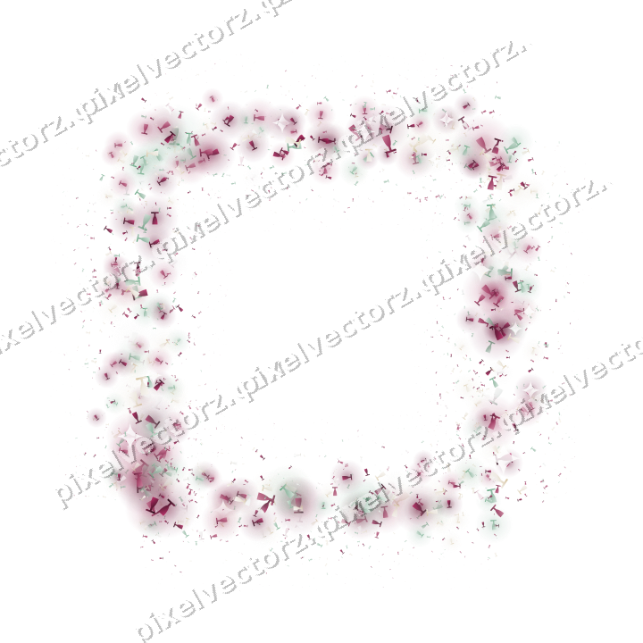 Nahtloser Glitzerrahmen aus Sektgläsern auf transparentem Grund