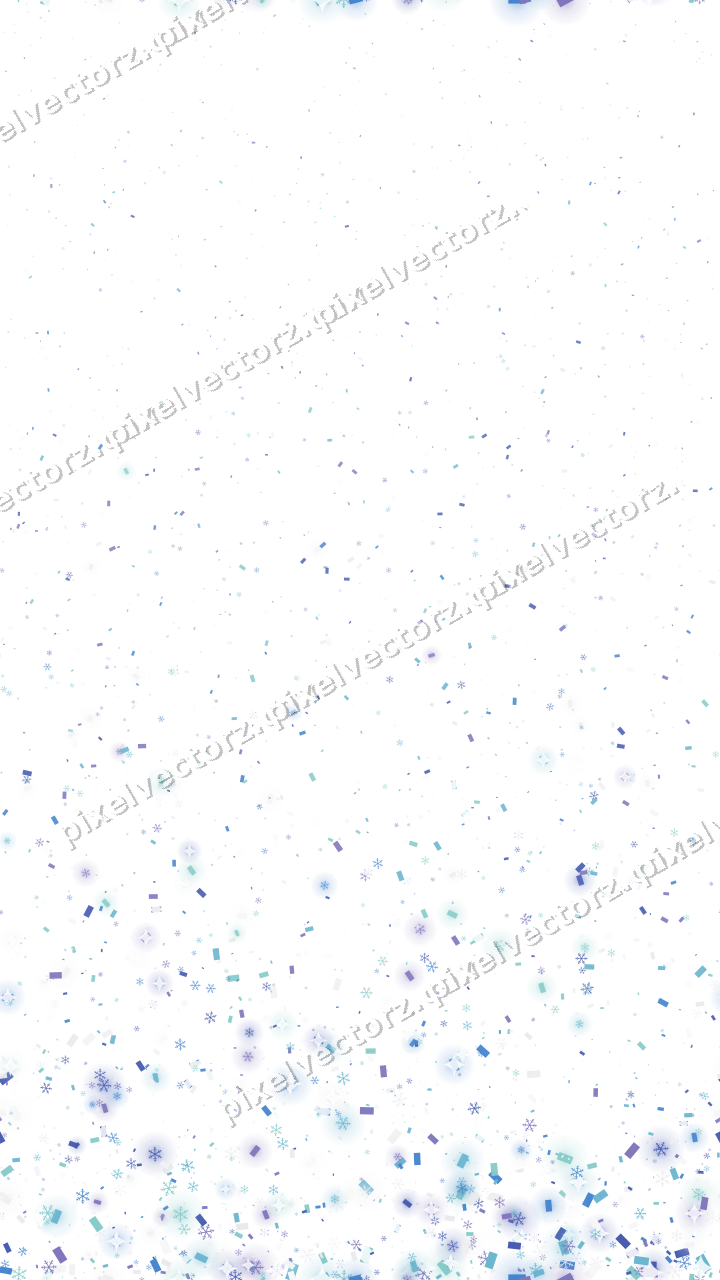 Nahtloser Glitzeraufstieg in Blau und Türkis auf transparentem Grund