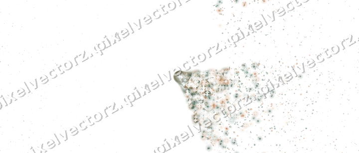 Nahtloser Glitzerfächer in Dunkelgrün auf transparentem Grund