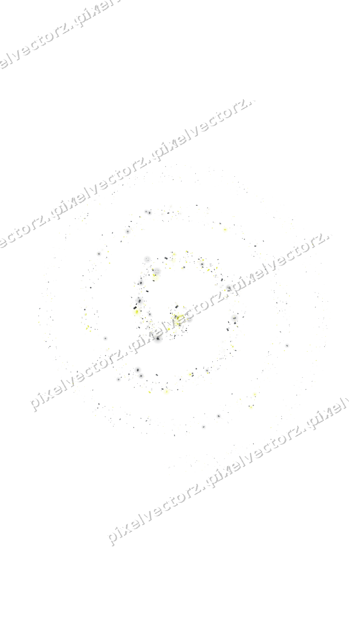 Nahtlose Glitzerspirale in Gelb und Grau auf transparentem Grund