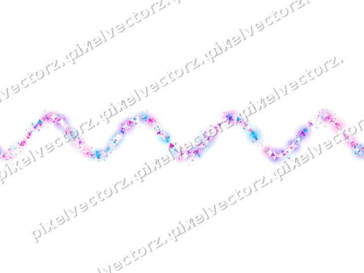 Nahtlose Glitzerwelle aus Dreiecken in Magenta auf transparentem Grund