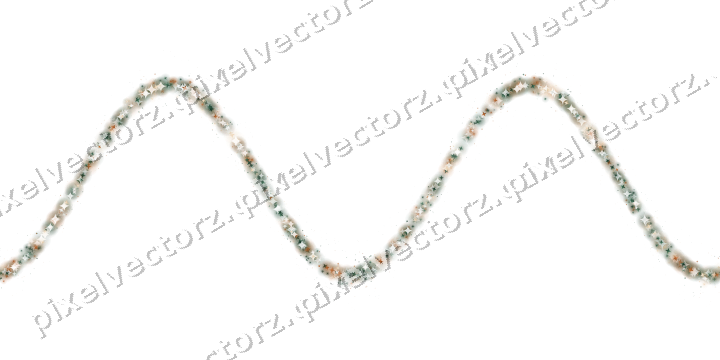 Nahtlose Glitzerwelle aus Sternen auf transparentem Grund