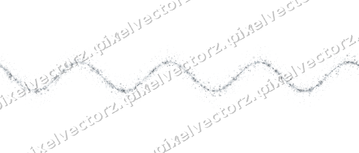 Nahtlose Glitzerwelle aus Tropfen in Blassblau auf transparentem Grund