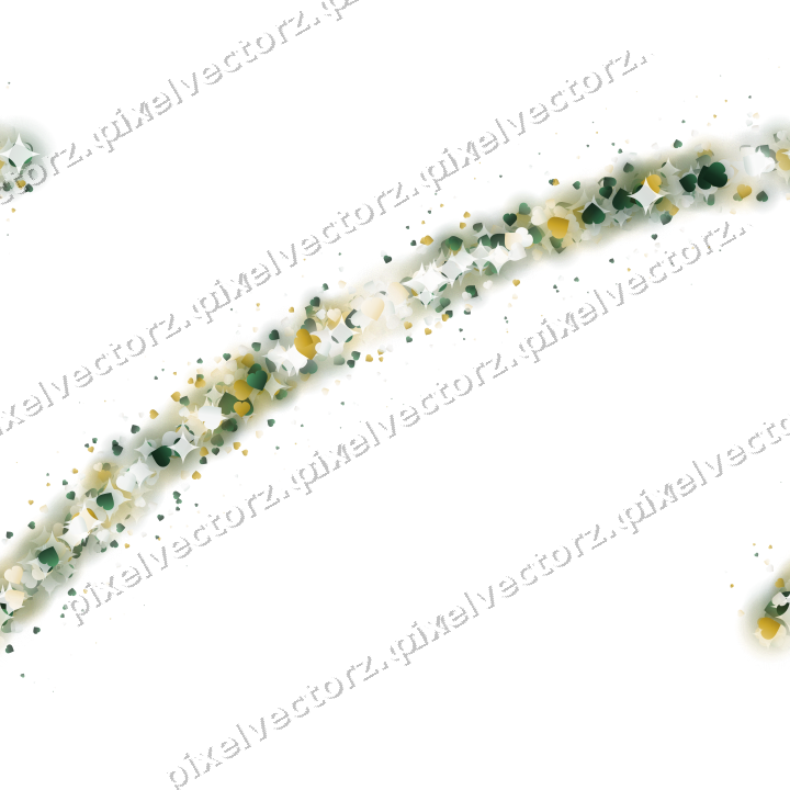 Nahtloser Glitzerbogen aus Herzen auf transparentem Grund