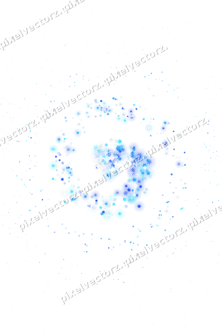 Nahtlose Glitzerspirale in Türkis und Blau auf transparentem Grund