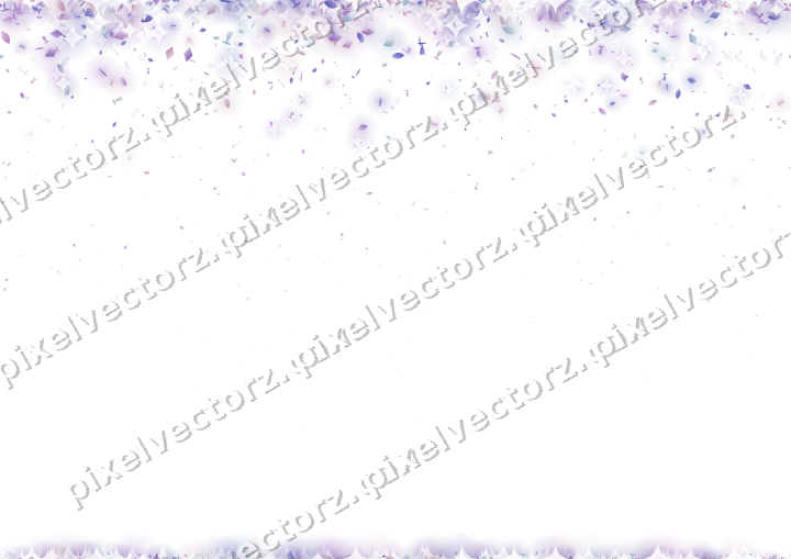 Nahtloser Glitzerregen in Violett und Blau auf transparentem Grund