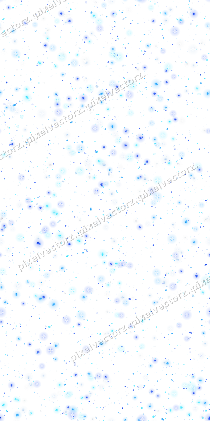Nahtlose Glitzerstreuung in Türkis und Blau auf transparentem Grund