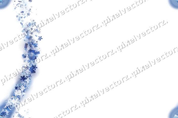 Nahtloser Sternenschweif in Blau und Türkis auf transparentem Grund