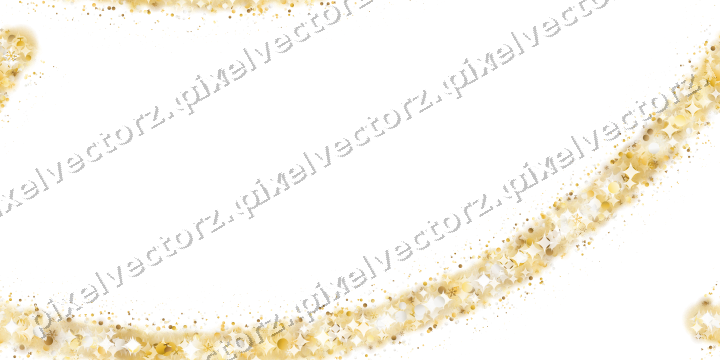 Nahtloser Glitzerbogen auf transparentem Grund