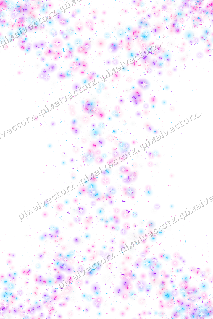 Nahtloser Glitzerkranz in Magenta und Violett auf transparentem Grund