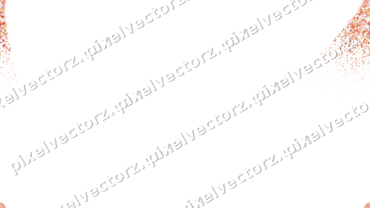Nahtloser Glitzerfächer aus Punkten in Rot auf transparentem Grund