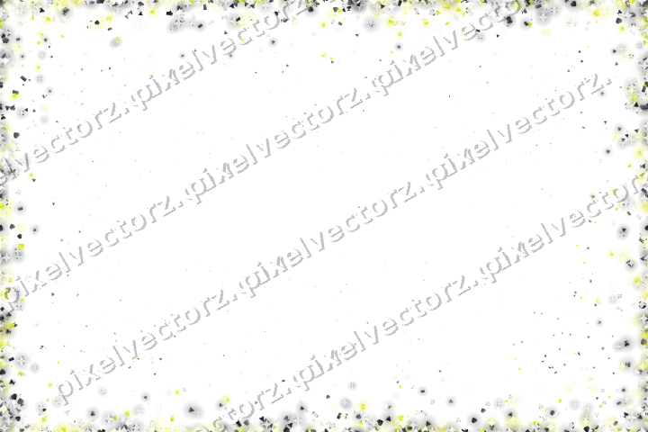 Nahtlose Glitzervignette in Gelb und Grau auf transparentem Grund