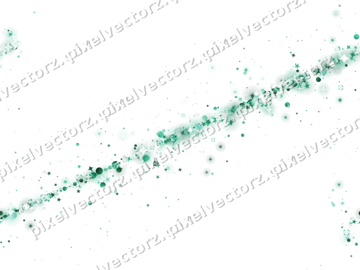 Nahtloses Glitzerband aus Sternen und Funken auf transparentem Grund