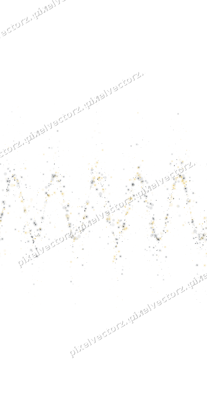 Nahtlose Glitzerwelle aus Tropfen in Bernstein auf transparentem Grund