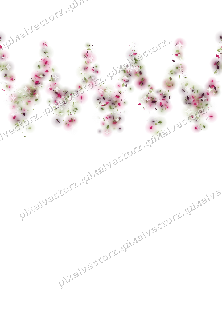 Nahtlose Glitzergirlande in Limette und Rosa auf transparentem Grund