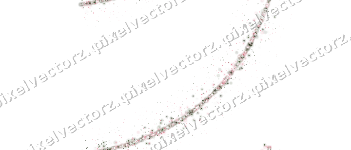 Nahtloser Glitzerbogen in Rosa auf transparentem Grund