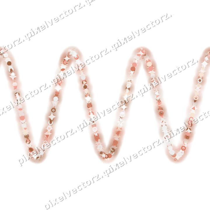 Nahtlose Glitzerwelle aus Tropfen und Punkten auf transparentem Grund