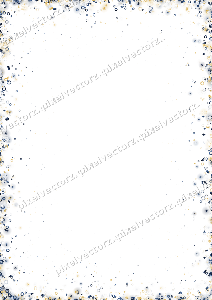 Nahtlose Glitzervignette aus Funken und Ringen auf transparentem Grund