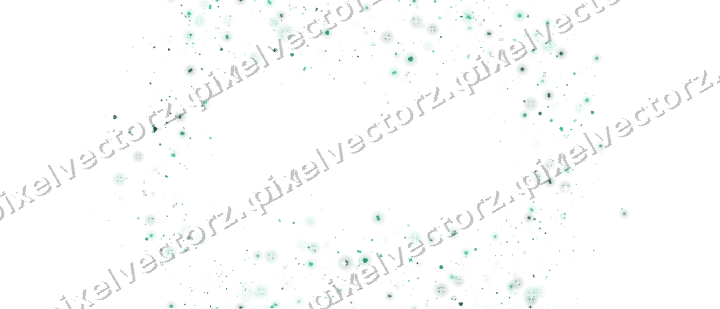 Nahtloser Glitzerkranz aus Sternen und Herzen auf transparentem Grund