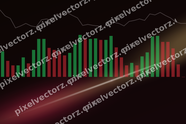 Leuchtender Neon Diagramm Hintergrund in Rosa und Bernstein