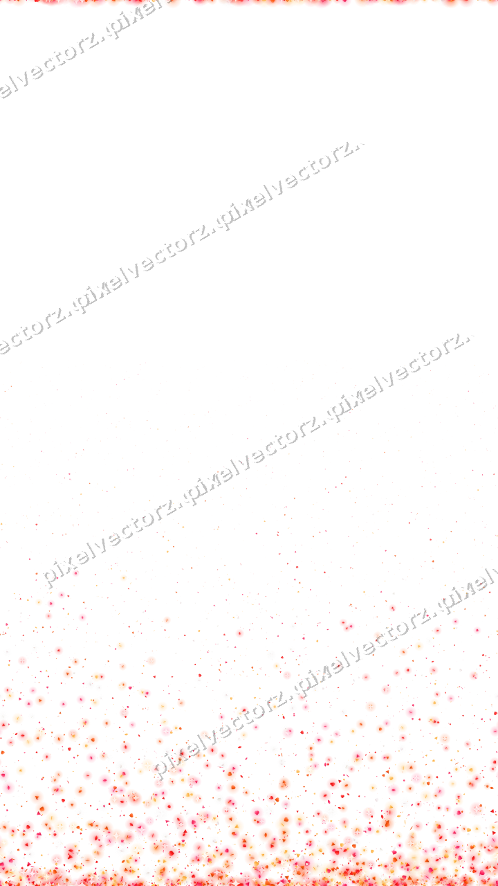 Nahtloser Glitzeraufstieg in Rot und Orange auf transparentem Grund