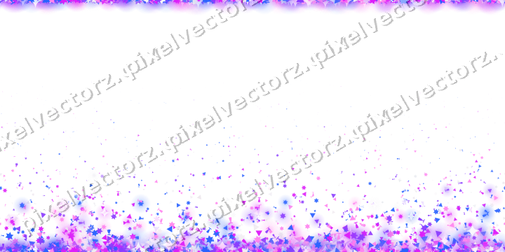 Nahtloser Glitzeraufstieg in Violett und Blau auf transparentem Grund