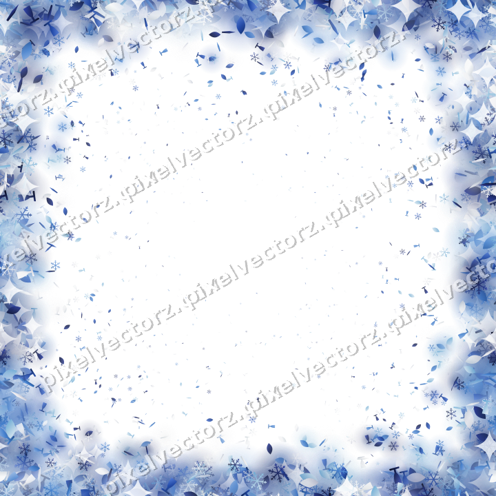 Nahtlose Glitzervignette in Blau und Türkis auf transparentem Grund