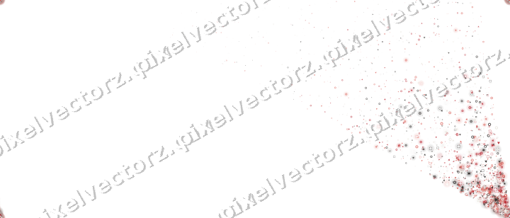 Nahtloser Glitzerfächer in Rot auf transparentem Grund