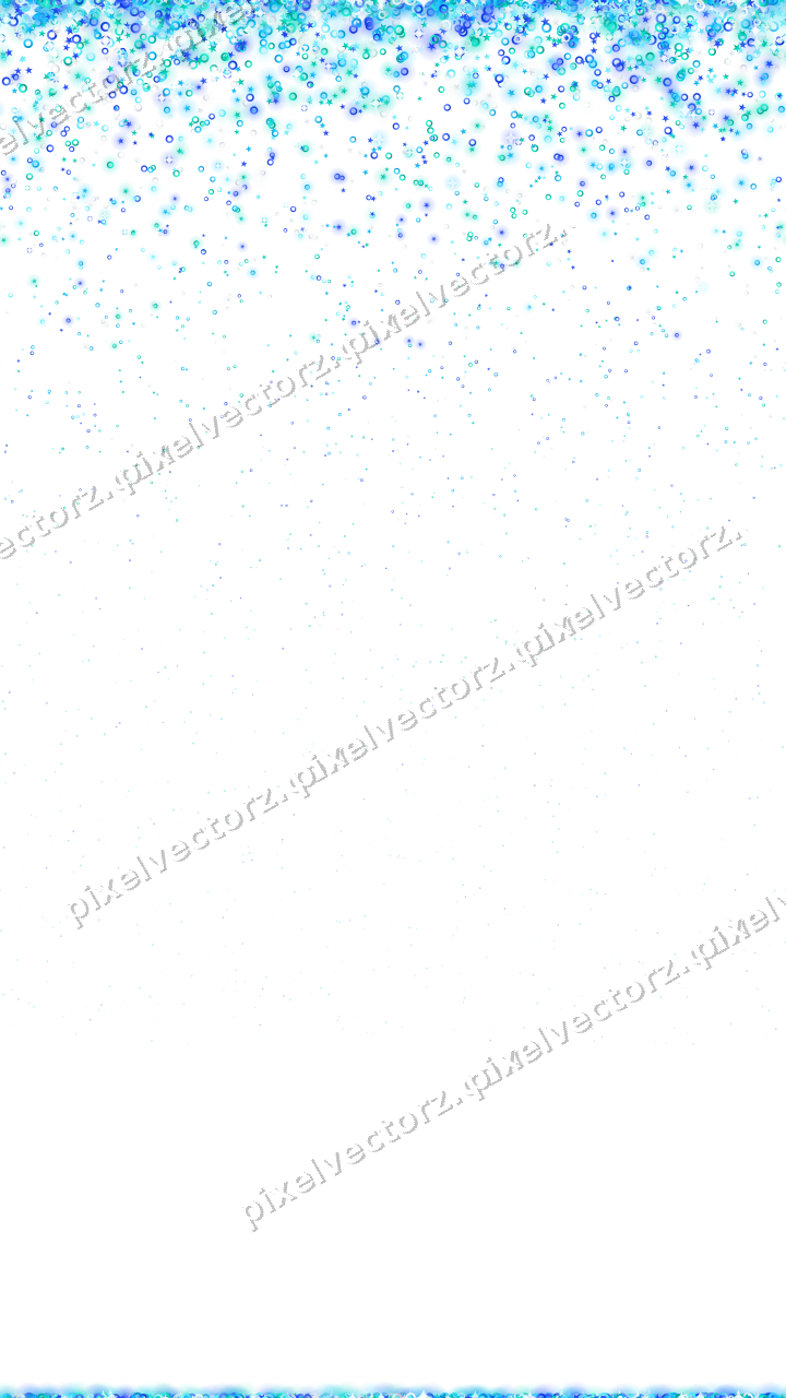 Nahtloser Glitzerregen aus Sternen und Ringen auf transparentem Grund