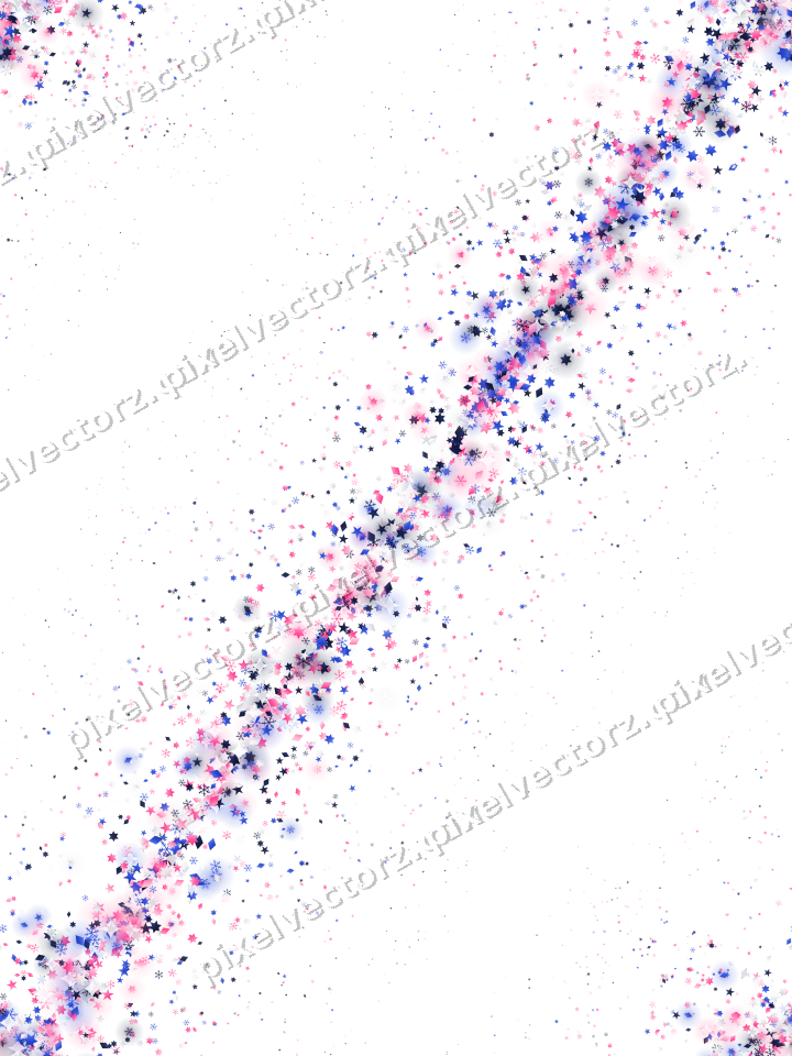 Nahtloses Glitzerband in Rosa und Blau auf transparentem Grund
