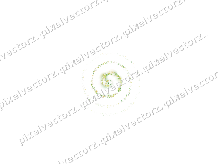 Nahtlose Glitzerspirale in Limette und Gelb auf transparentem Grund