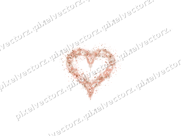 Nahtloses Glitzerherz aus Sternen und Funken auf transparentem Grund