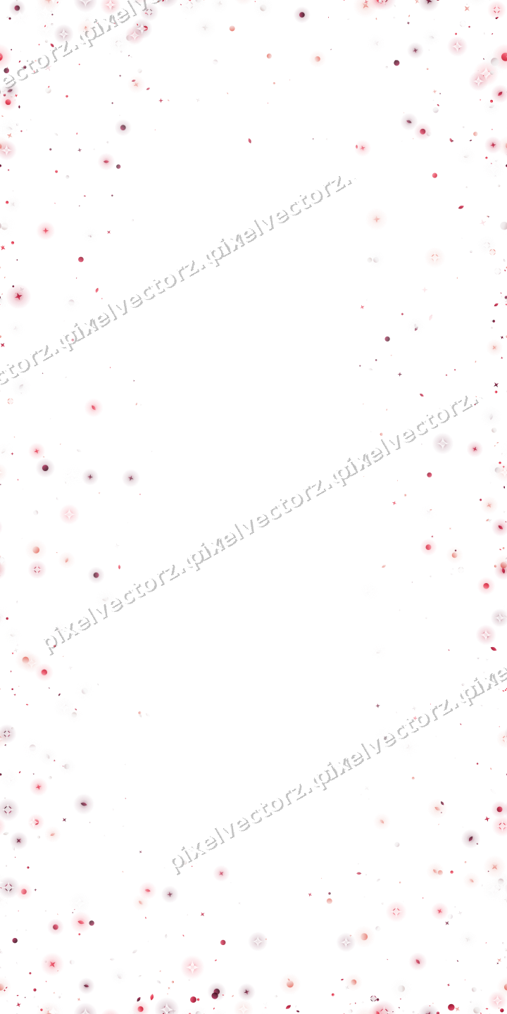 Nahtlose Glitzervignette in Rosa und Rot auf transparentem Grund