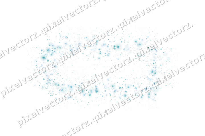 Nahtloser Glitzerrahmen aus Sternen in Türkis auf transparentem Grund