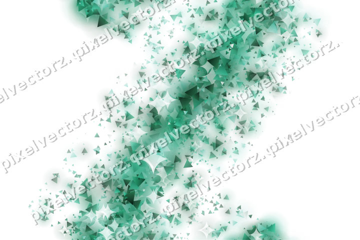 Nahtloses Glitzerband aus Dreiecken auf transparentem Grund
