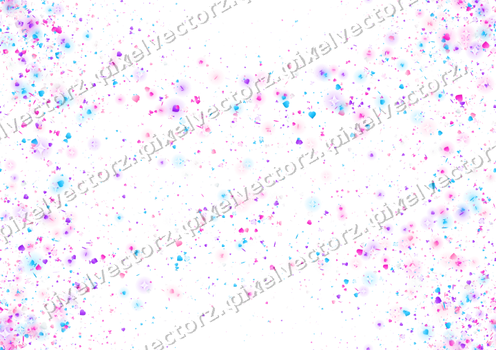 Nahtloser Glitzerkranz in Magenta und Violett auf transparentem Grund