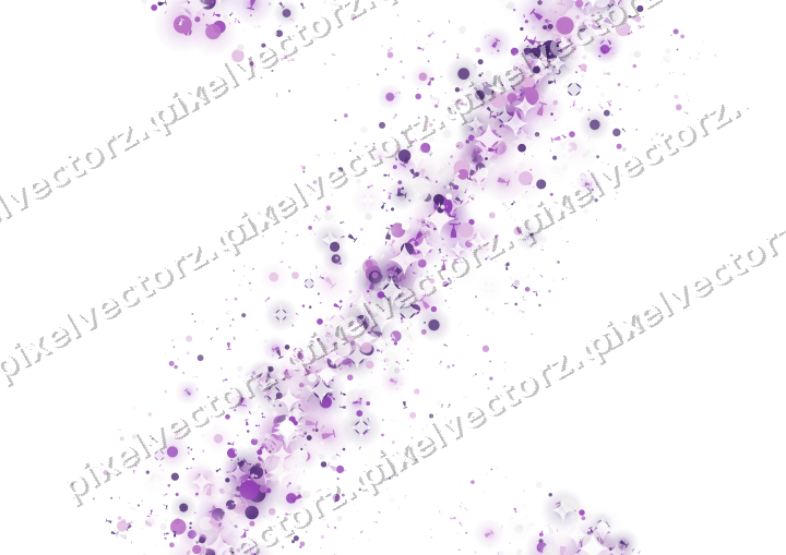 Nahtloses Glitzerband in Violett auf transparentem Grund