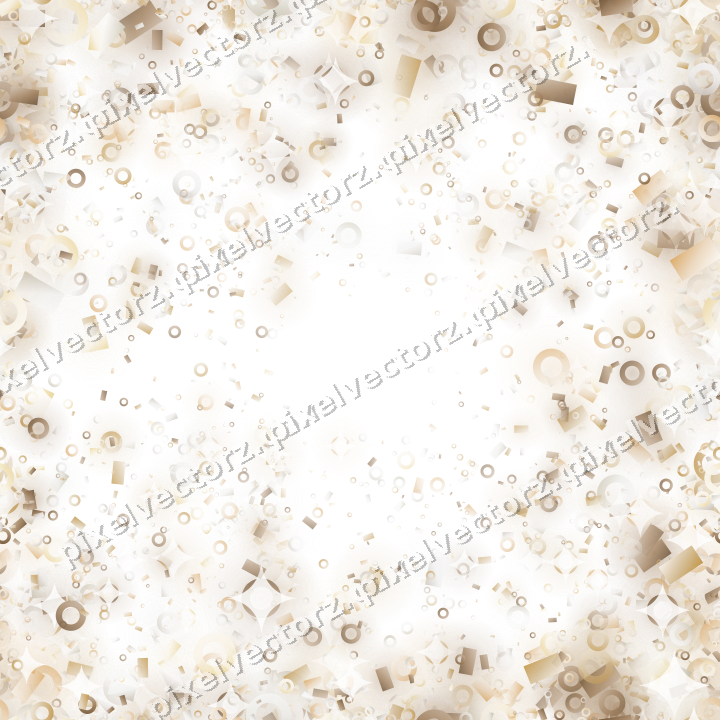 Nahtlose Glitzervignette in Bernstein auf transparentem Grund