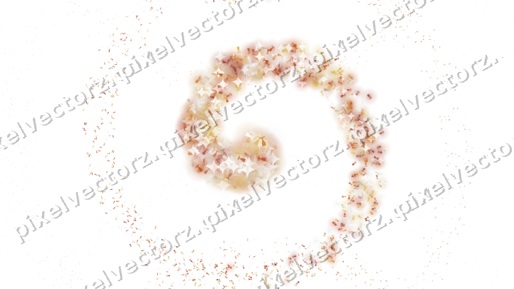 Nahtlose Glitzerspirale aus Sektgläsern auf transparentem Grund