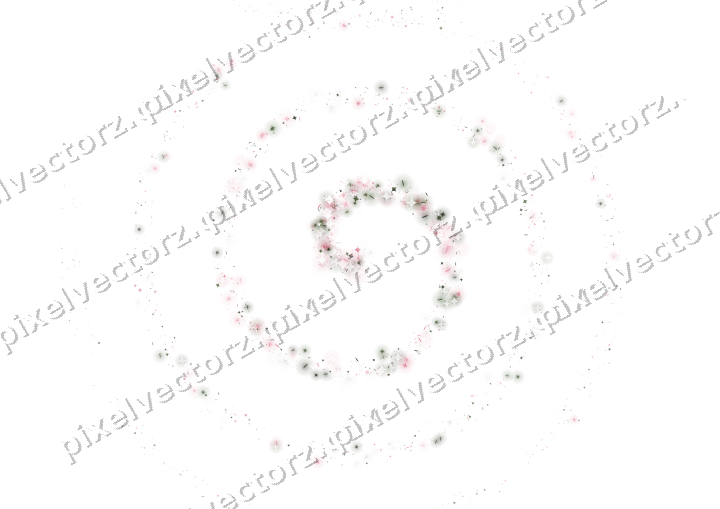 Nahtlose Glitzerspirale in Rosa auf transparentem Grund