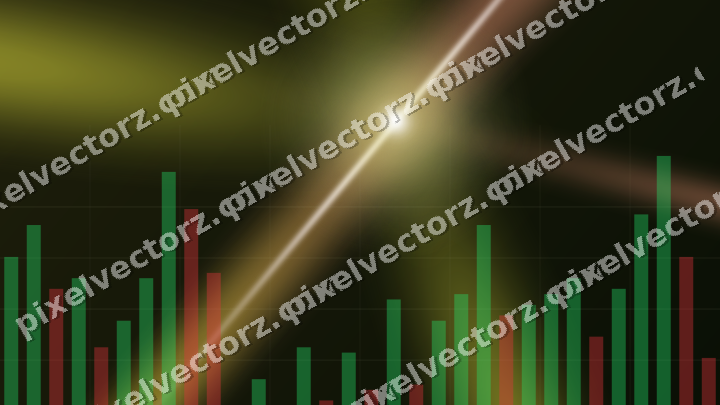 Leuchtender Neon Diagramm Hintergrund in Gelb und Rot