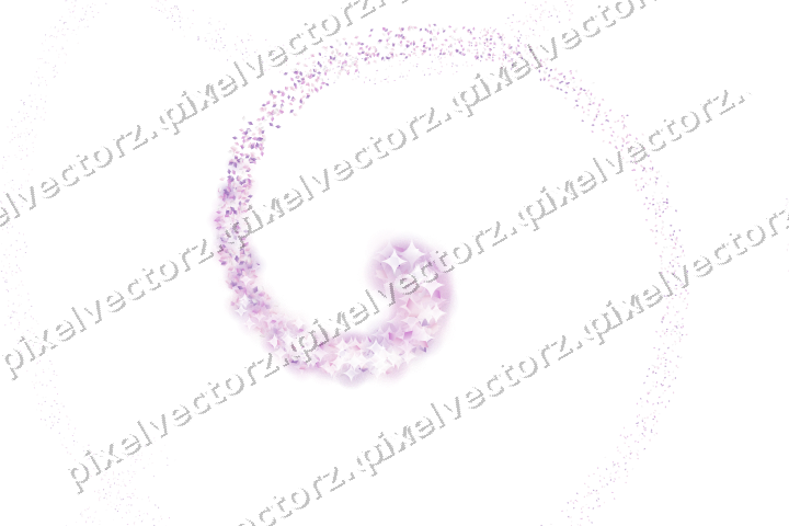 Nahtlose Glitzerspirale aus Rauten in Magenta auf transparentem Grund