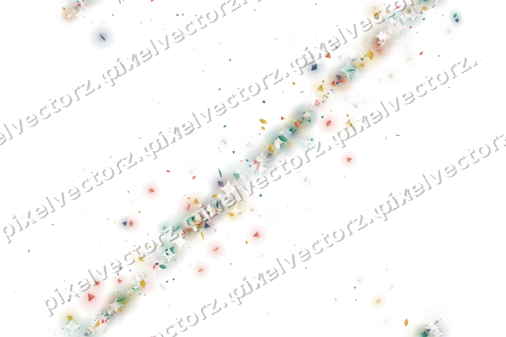 Nahtloses Glitzerband aus Tropfen und Rauten auf transparentem Grund