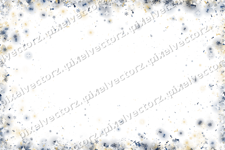 Nahtlose Glitzervignette in Dunkelblau auf transparentem Grund