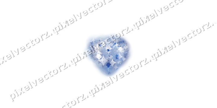 Nahtloses Glitzerherz in Blau und Türkis auf transparentem Grund