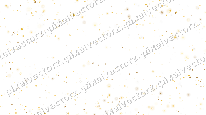 Nahtloser Glitzerkranz aus Sternen und Tropfen auf transparentem Grund