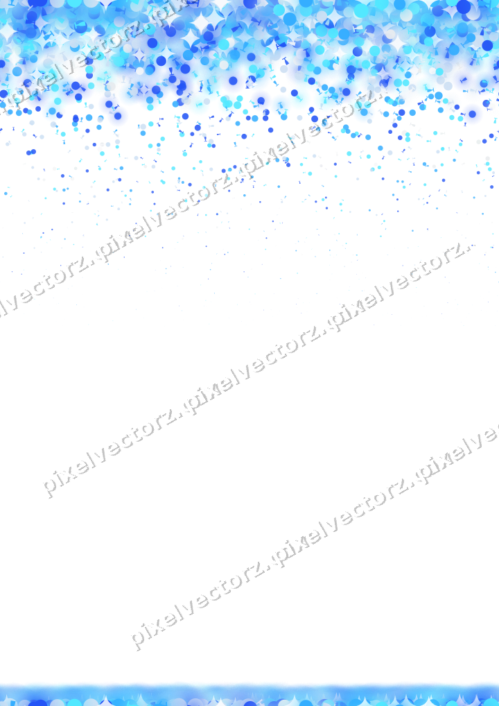 Nahtloser Glitzerregen in Türkis und Blau auf transparentem Grund